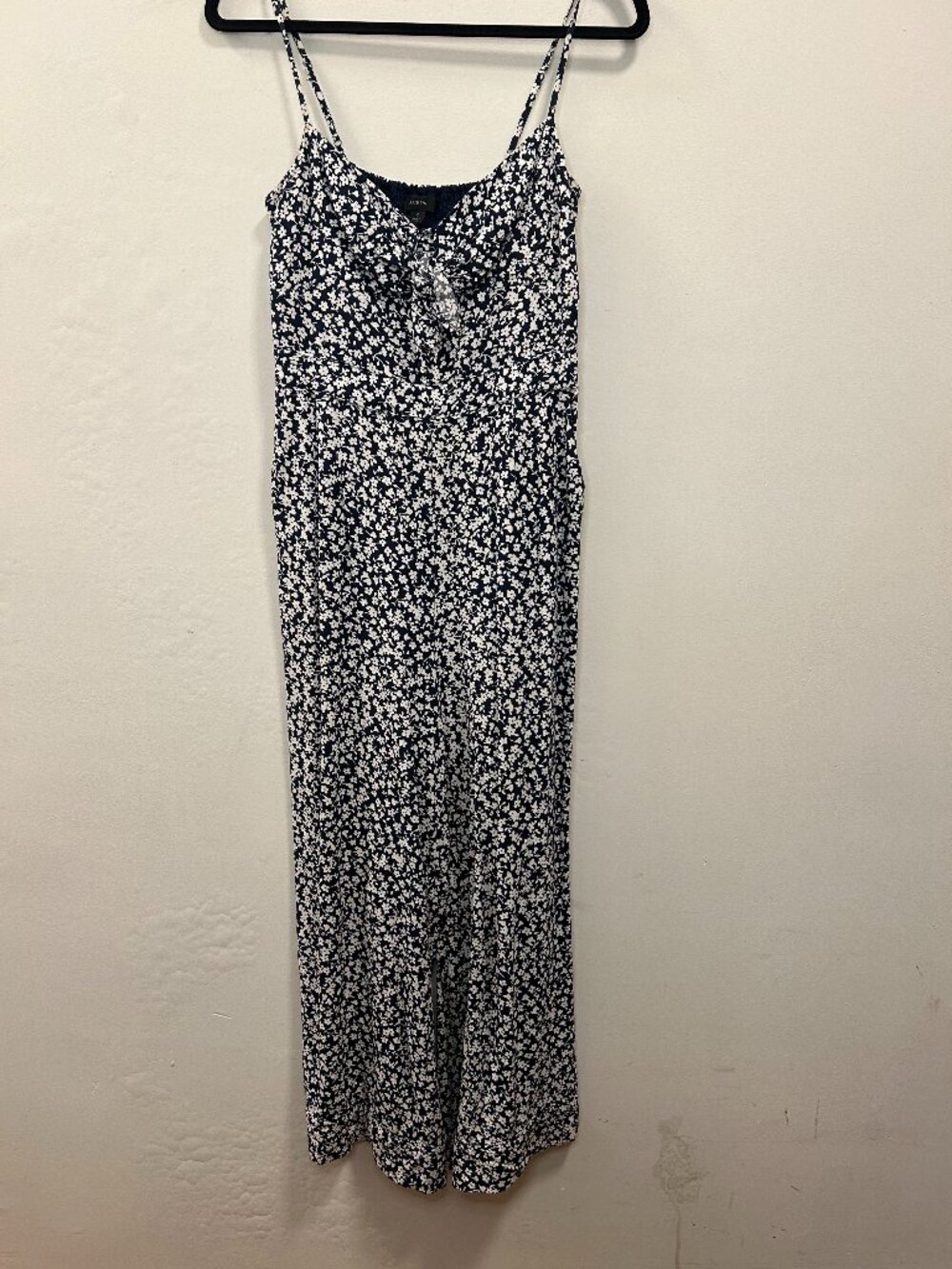 J. Crew Navy Floral Jumpsuit Size 2